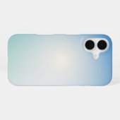 Coque iPhone 16 Cuir bleu élégant (Verso Horizontal)