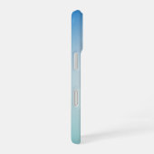 Coque iPhone 16 Cuir bleu élégant (Côté droit)