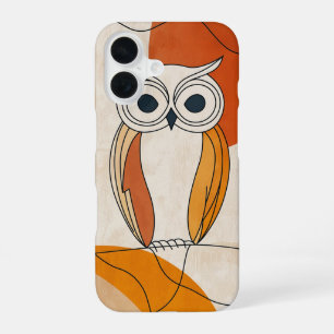 Coque iPhone 16 Curieux look de hibou