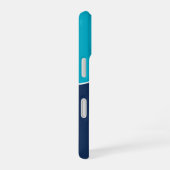Coque iPhone 16 Custom Modern Blue Minimalist (Côté droit)