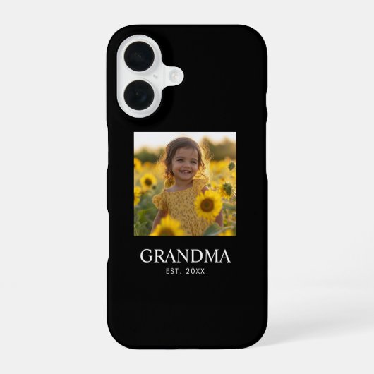 Coque iPhone 16 Custom Photo Grandma (Verso)