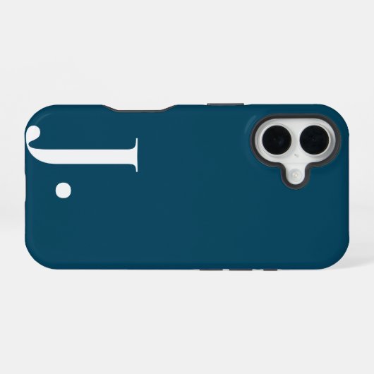 Coque iPhone 16 Custom with Initial Name (Verso Horizontal)