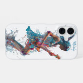 Coque iPhone 16 Customizable Rock’n Roll Woman – Guitar Art (Verso Horizontal)