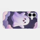 Coque iPhone 16 Cute Ghost in Pastel Clouds Phone Case (Verso Horizontal)