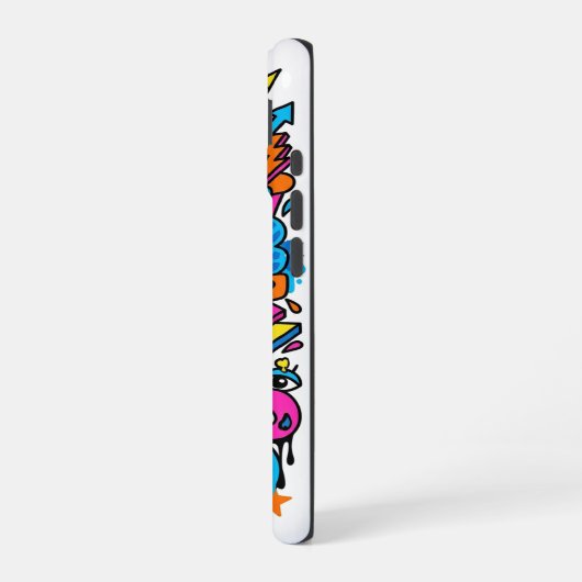 Coque iPhone 16 Cute Kawaii Drip Monster Pattern iPhone 16 case (Côté gauche)