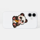 Coque iPhone 16 Cute Panda Ice Cream (Verso Horizontal)