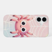Coque iPhone 16 Cute Pink Spider Web Phone Case (Verso Horizontal)