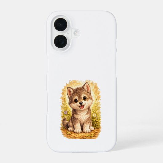 Coque iPhone 16 Cute Puppy Dog iPhone 16 Case Kawaii Pet (Verso)