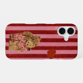 Coque iPhone 16 Cute Teddy Bear Couple iPhone Case  (Verso Horizontal)