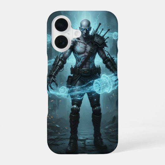 Coque iPhone 16 Cyberpunk Cyborg Core (Verso)