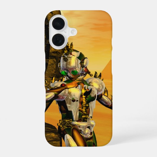 Coque iPhone 16 CYBORG TITAN,DESERT HYPERION Science-fiction Sci-f (Verso)