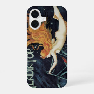 Coque iPhone 16 Cycles Gladiator, Art nouveau victorien vintage