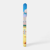 Coque iPhone 16 Cyclisme le long de la plage (Côté droit)