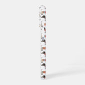 Coque iPhone 16 Dachshund Chien Saucisse Monogramme Initiale (Côté gauche)