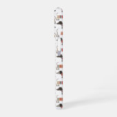 Coque iPhone 16 Dachshund Saucisse Chien Monogramme initial (Côté gauche)