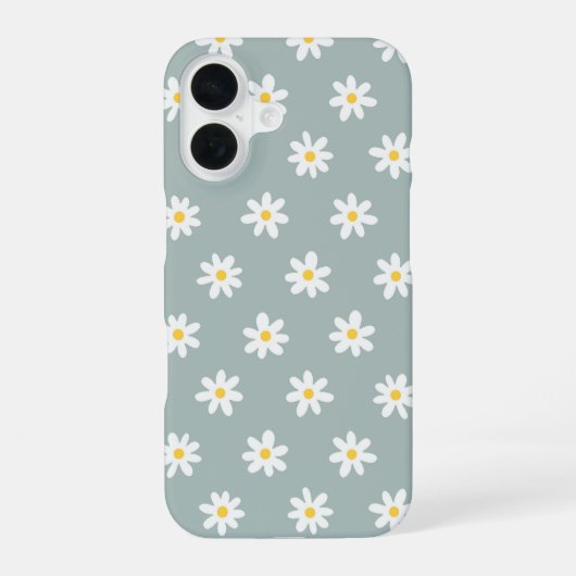 Coque iPhone 16 Daisy Boho Floral (Verso)