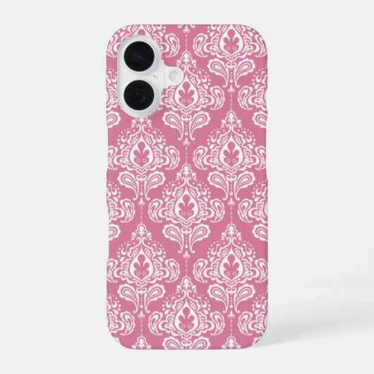 Coque iPhone 16 Damas rose (Verso)