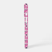 Coque iPhone 16 Damas rose et noir (Côté gauche)