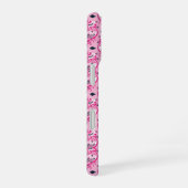 Coque iPhone 16 Damas rose et noir (Côté droit)