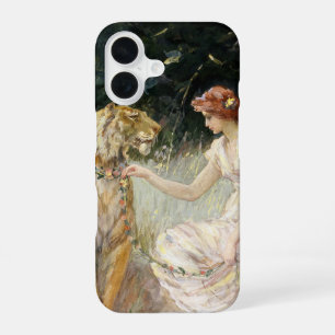 Coque iPhone 16 Dame Coquette Victorienne Vintage et Tigre