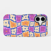 Coque iPhone 16 Damier de la nature (Verso Horizontal)
