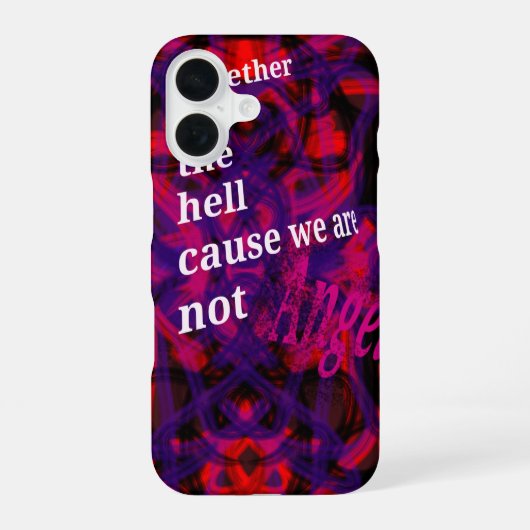 Coque iPhone 16 Dans l'enfer (Verso)