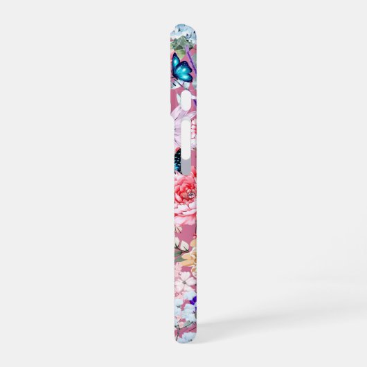 Coque iPhone 16 Danse du pinkFlower (Côté gauche)