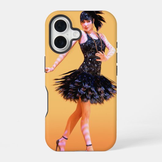 Coque iPhone 16 Danse Flapper Vintage (Verso)