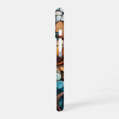 Coque iPhone 16 Danse florale brûlée (Côté gauche)