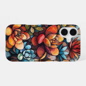 Coque iPhone 16 Danse florale brûlée (Verso Horizontal)