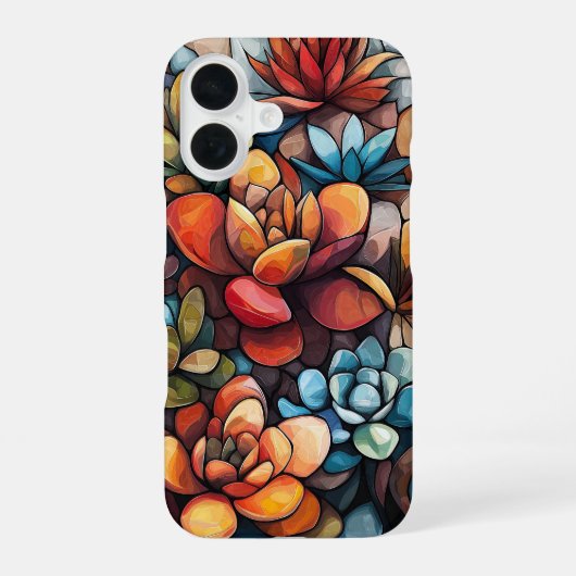 Coque iPhone 16 Danse florale brûlée (Verso)