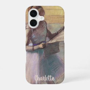 Coque iPhone 16 Danseuse au repos d'Edgar Degas, Art de ballet vin