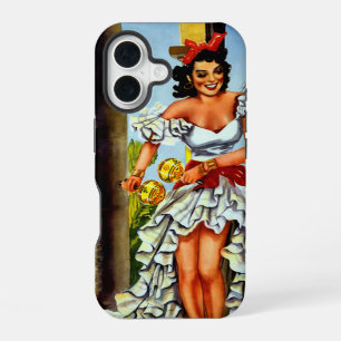 Coque iPhone 16 Danseuse cubaine Voyage Rétro