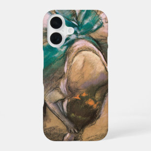Coque iPhone 16 Danseuse nouant ses rubans par Edgar Degas