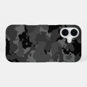Coque iPhone 16 Dark Camo Motif (Verso Horizontal)