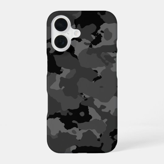 Coque iPhone 16 Dark Camo Motif (Verso)