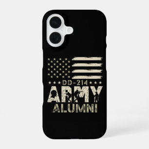 Coque iPhone 16 DD-214 Armée Ancien Combattant Militaire Drapeau É