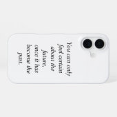 Coque iPhone 16 De la certitude (Verso Horizontal)