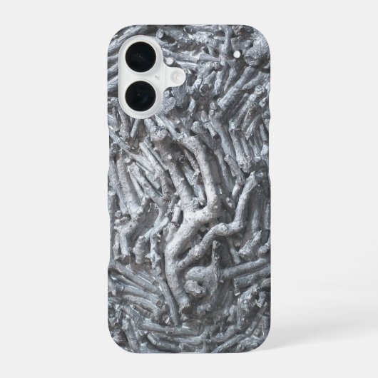 Coque iPhone 16 Découpes de boîte : Lune (Verso)