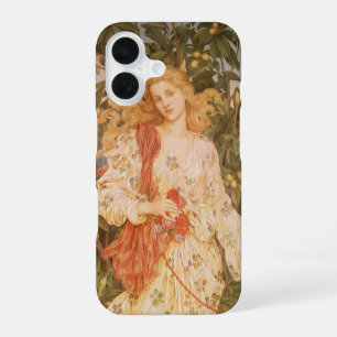 Coque iPhone 16 Déesse des fleurs et des floraisons, Flora par Mor