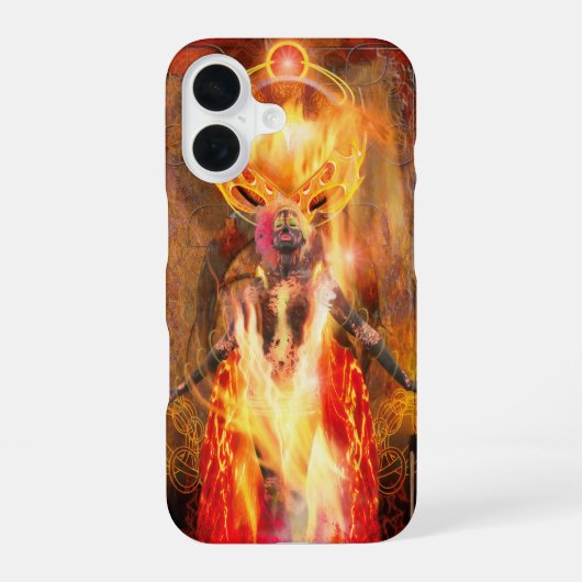 Coque iPhone 16 Déesse du feu PELE (Verso)