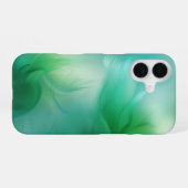 Coque iPhone 16 Dégradé abstrait vert et bleu (Verso Horizontal)