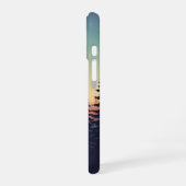 Coque iPhone 16 Dégradé de forêt vintage (Côté gauche)