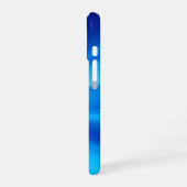 Coque iPhone 16 Dégradé dynamique de vague bleue Azure Shift (Côté gauche)