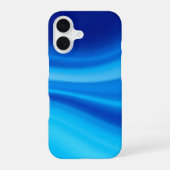 Coque iPhone 16 Dégradé dynamique de vague bleue Azure Shift (Verso)