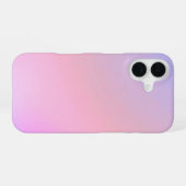 Coque iPhone 16 Dégradé pastel de barbe à papa de rêve (Verso Horizontal)