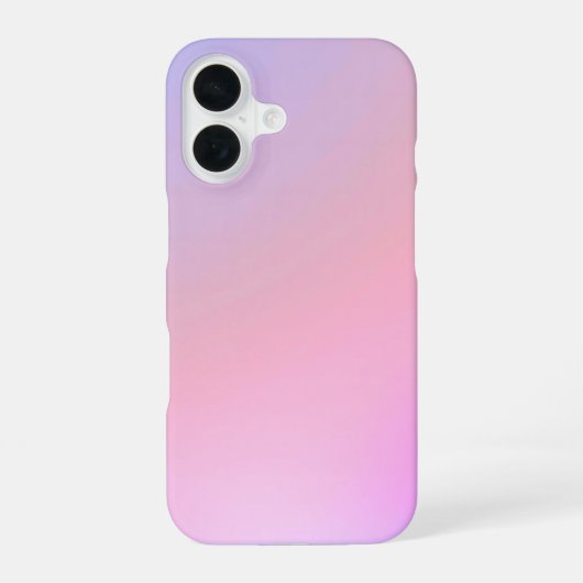 Coque iPhone 16 Dégradé pastel de barbe à papa de rêve (Verso)