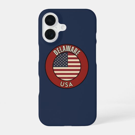 Coque iPhone 16 Delaware États-Unis d'Amérique (Verso)