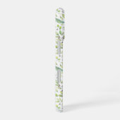 Coque iPhone 16 Délicat Motif botanique vert printemps (Côté droit)