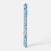 Coque iPhone 16 Delicate Blue Floral Pattern Japanese Modern Phone (Côté droit)